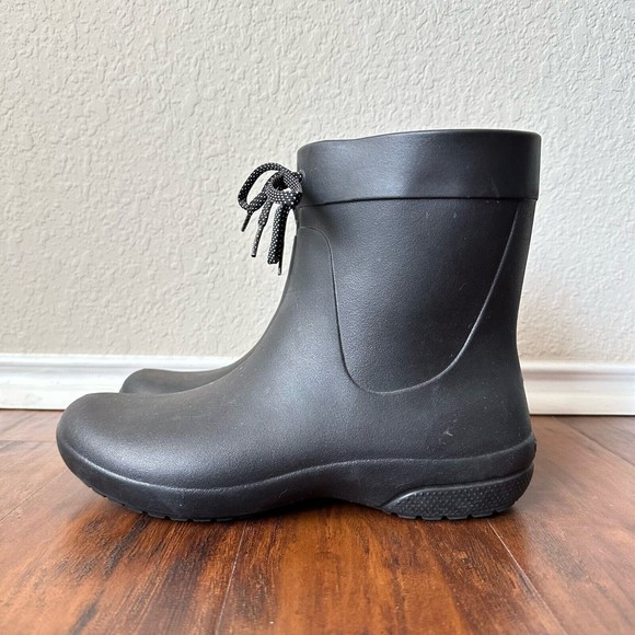 CROCS Shoes Crocs Womens Freesail Shorty Rain Boot In Black Poshmark